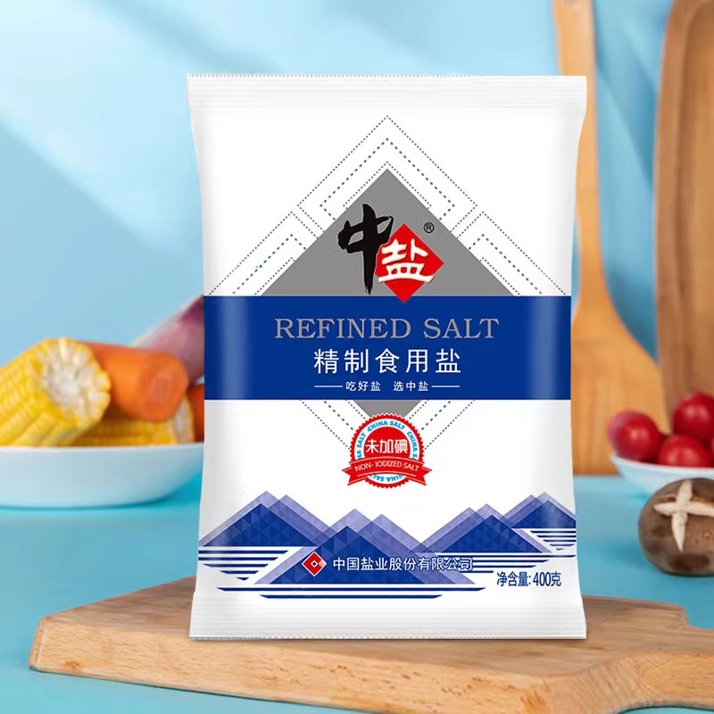 中盐未加碘精制盐400g无碘